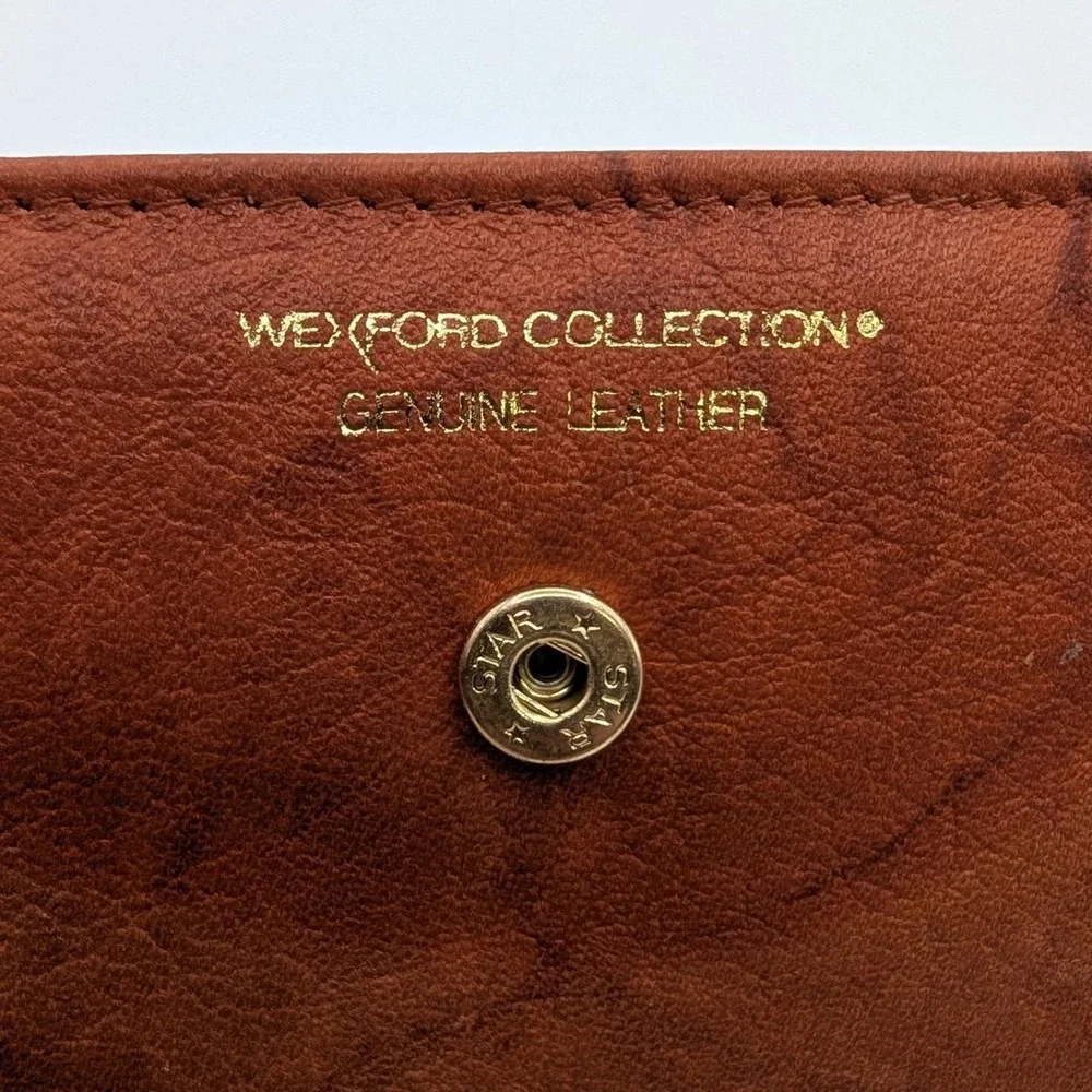 Wexford Collection Genuine‎ Leather Clutch Wallet with Calculator and Coin Purse